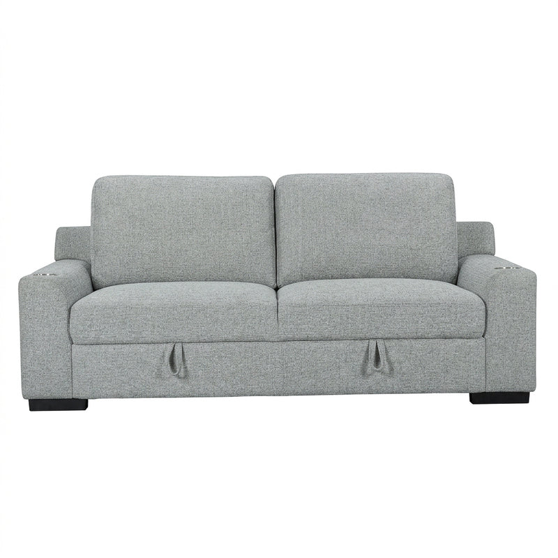 Bryce Sofa w/ Storage & Two Stainless Steel Cup Holders