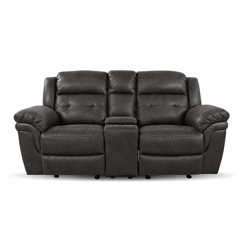 Cowboy Granite Glider Loveseat W/ Console