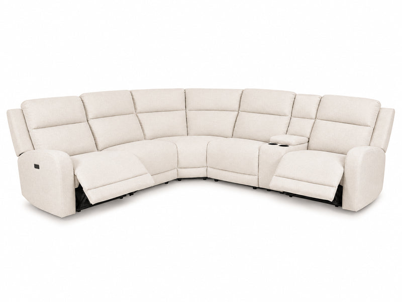 FREE Hyde Park Glider Recliner in Cloud with Purchase of Hyde Park 6 Pc Sectional in Cloud