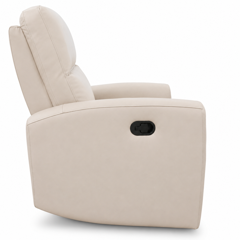 Austin Leather White Recliner
