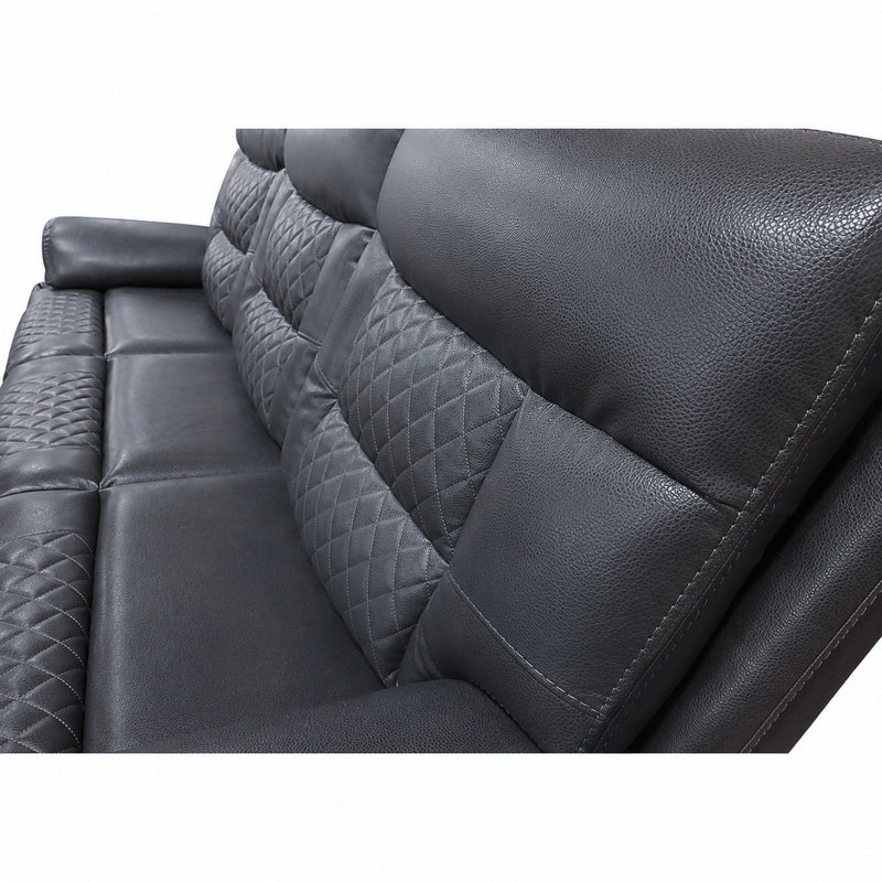 Trinidad Pebble Grey Dual Power Reclining Sofa