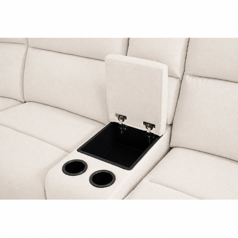 FREE Hyde Park Glider Recliner in Cloud with Purchase of Hyde Park 6 Pc Sectional in Cloud