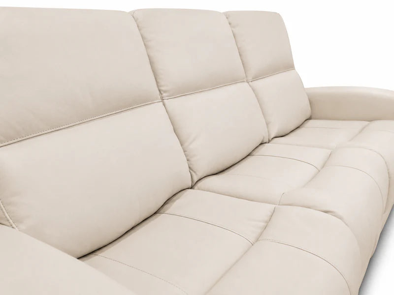 1/2 price Austin White Leather Reclining Console Love Seat W/ Wireless Charger And Hidden Cupholders w/ purchase of the Austin White Leather Reclining Sofa