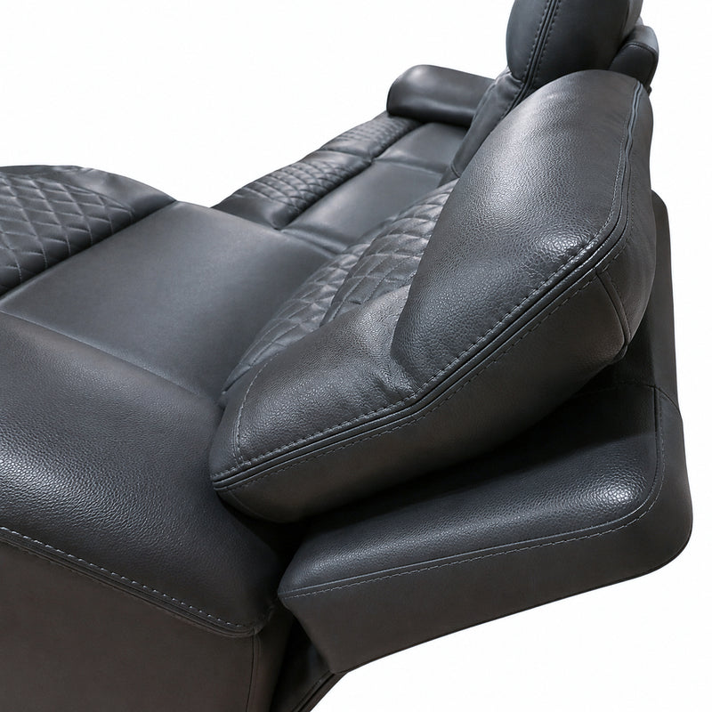 Trinidad Pebble Grey Dual Power Reclining Sofa