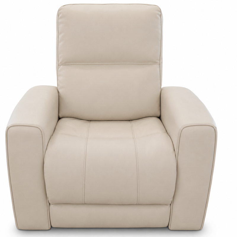 Austin Leather White Recliner