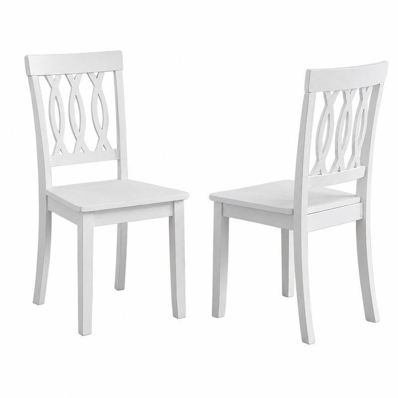 Naples White Side Chair
