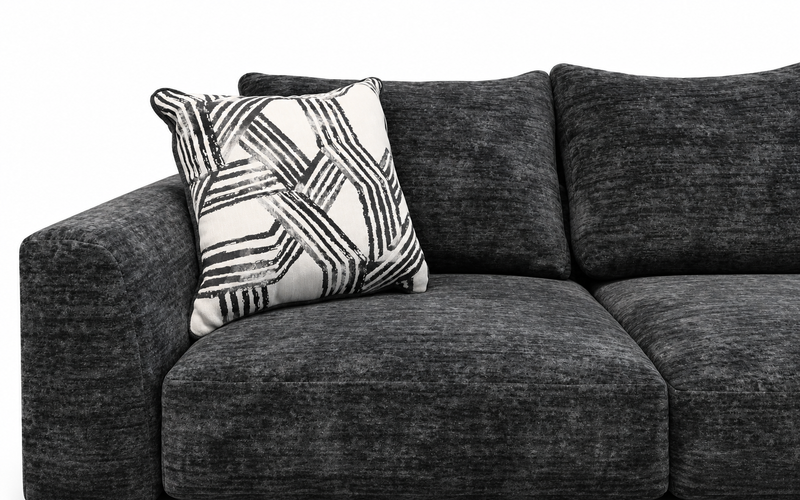 Galactic Charcoal Two Piece Sectional