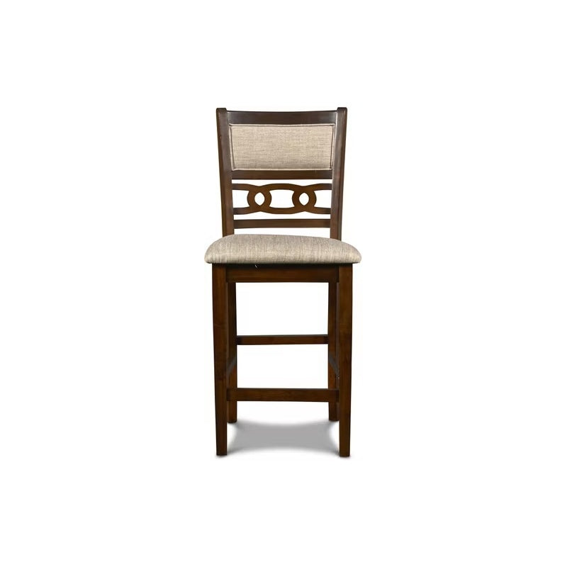 Gia Cherry Round Counter Table with Four Counter Chairs