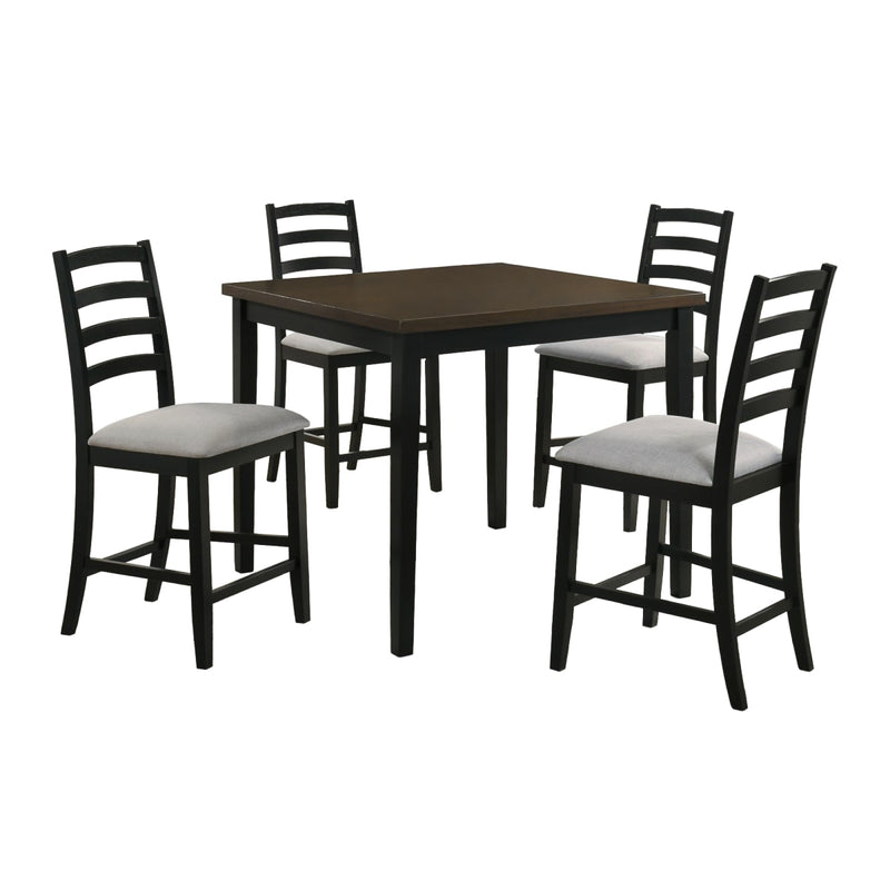 Tulane Oak 5 Piece Counter Height Dining Set