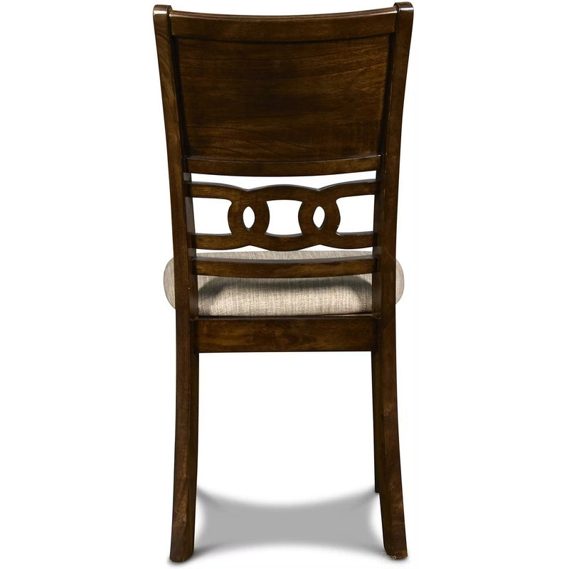 Gia Cherry Round Dining Table with Four Dining Chairs