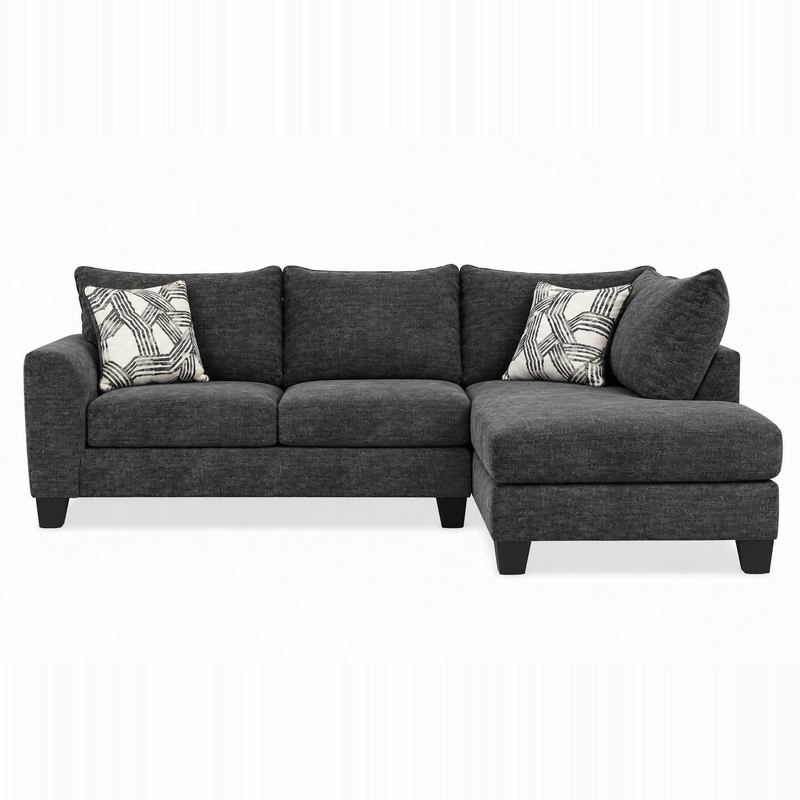 Galactic Charcoal Two Piece Sectional