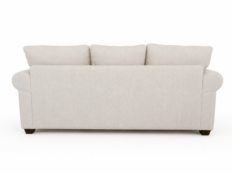 Collins Sofa in Grande Glacier with Linocut Onyx Pillows