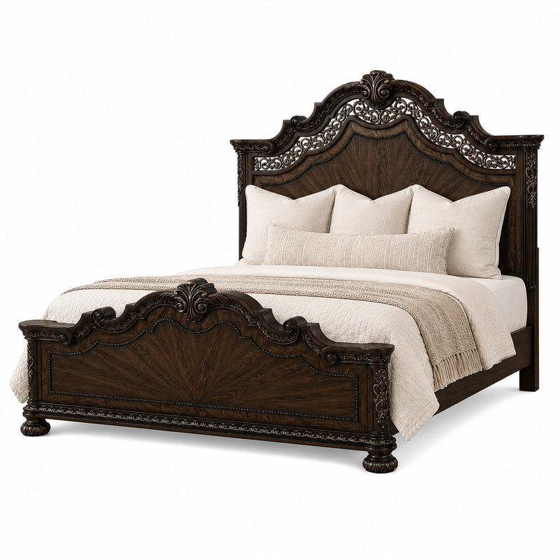 Lydia King Panel Bed