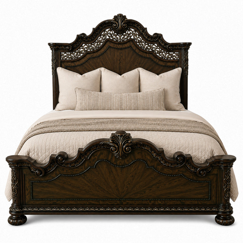 Lydia King Panel Bed