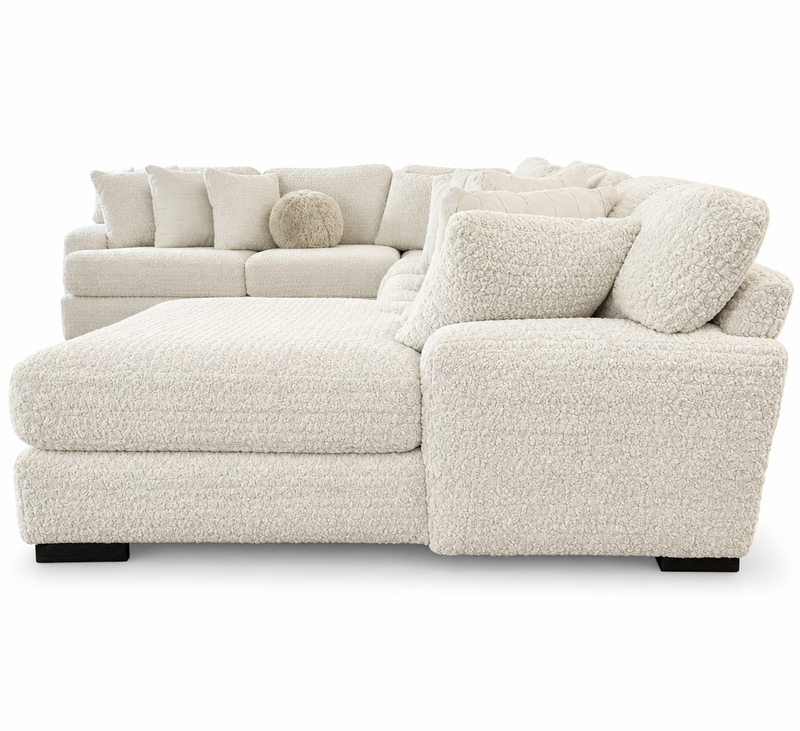 Doodle Ivory 3pc Sectional