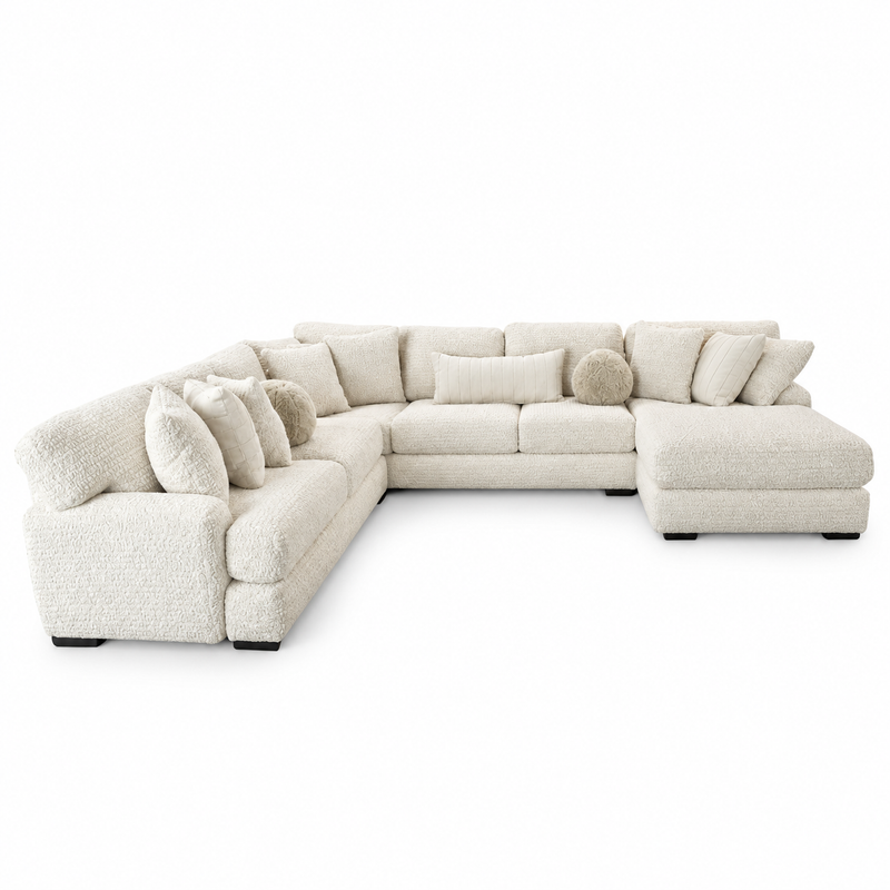 Doodle Ivory 3pc Sectional
