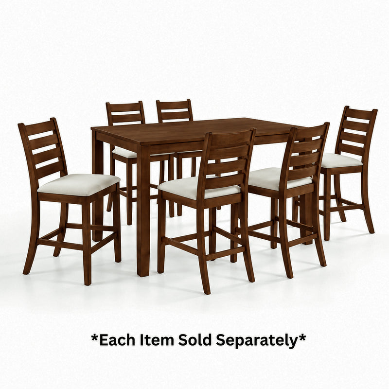 Pascal Walnut Ladderback Counter Chair