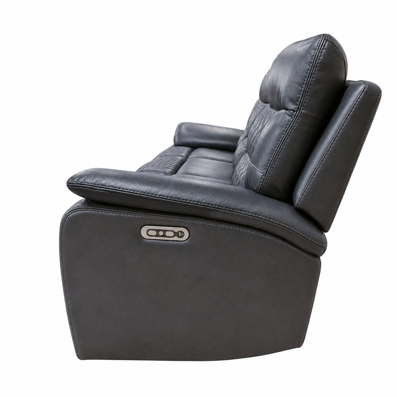 Trinidad Pebble Grey Dual Power Reclining Sofa