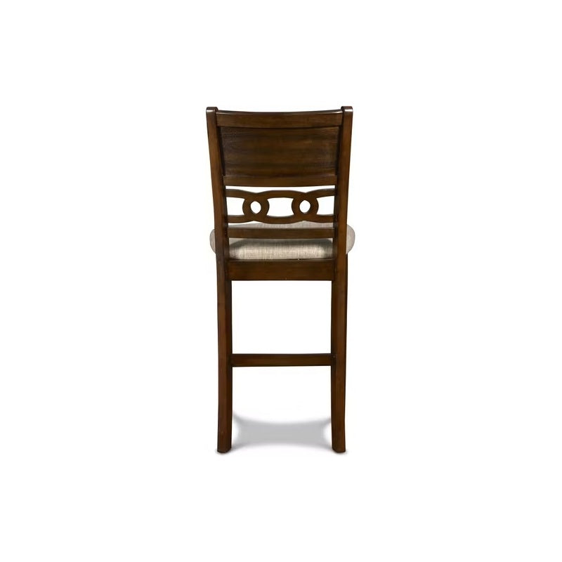 Gia Cherry Round Counter Table with Four Counter Chairs