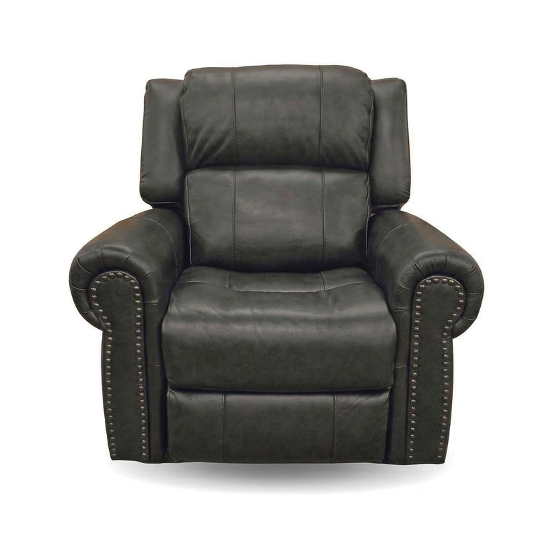 Jettison Grey Leather Zero Gravity Power Recliner