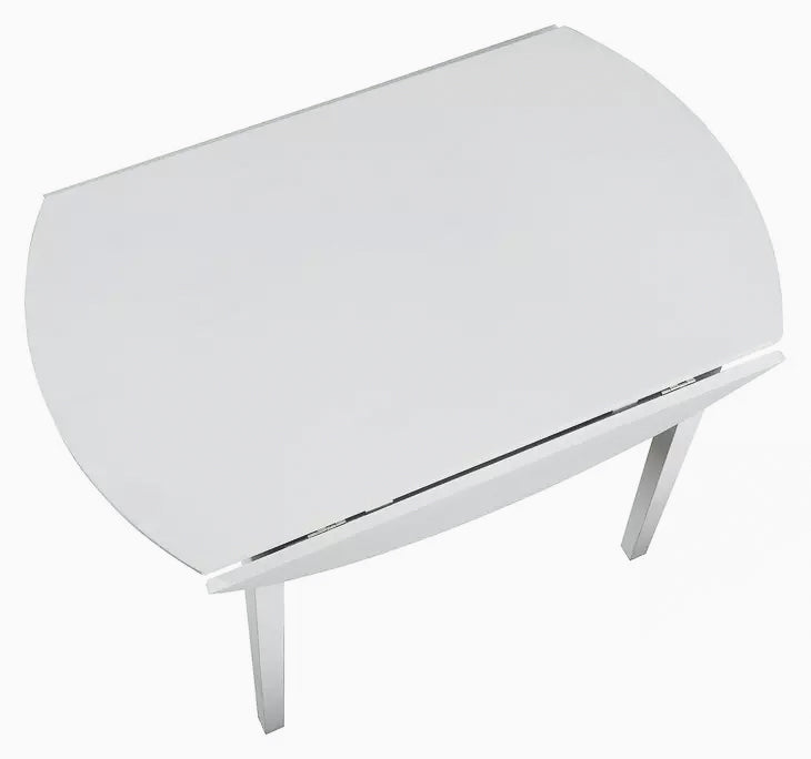 Naples White Drop Leaf Dining Table