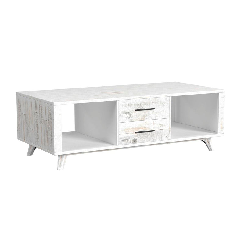 Rogen Rustic White Coffee Table
