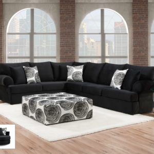 Groovy Black XL Sectional