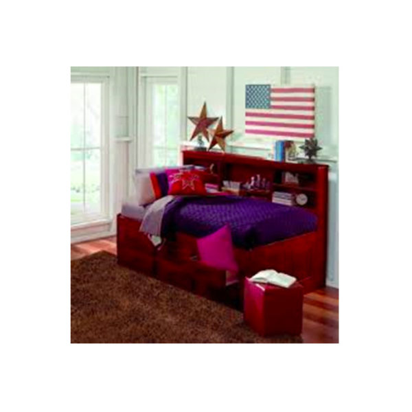 Merlot Full Bookcase Daybed With 6 Drawers Cleo S Furniture