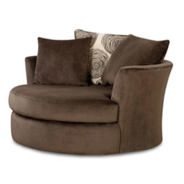 Groovy Navy Swivel Chair Cleo's Furniture