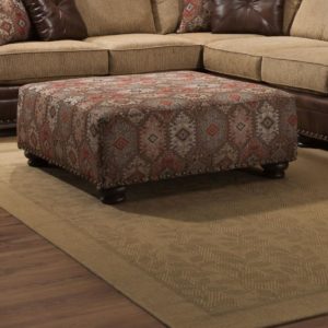 Yellowstone Chocolate Ottoman