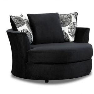 groovy navy swivel chair