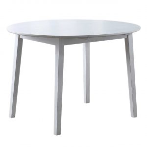 Naples White Drop Leaf Dining Table