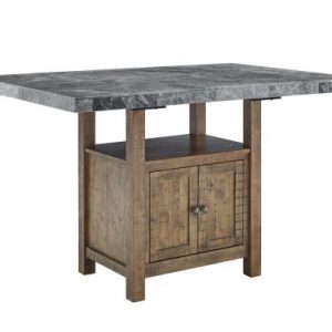 Grayson Grey Marble Top Counter Table