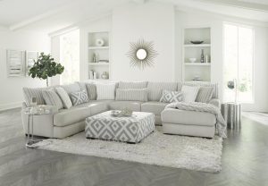 Mondo Tweed Three Piece Sectional - Cleo's Furniture