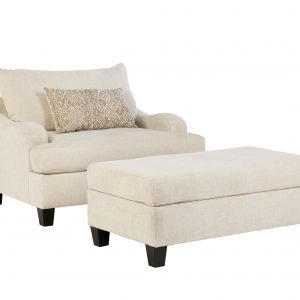 Venus Cream Ottoman