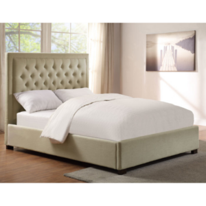 Isadora Sand Queen Upholstered Panel Bed