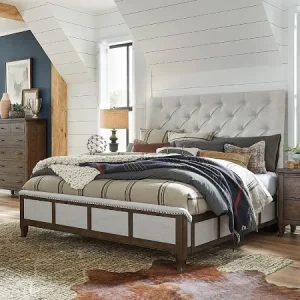 Roxbury King Sleigh Upholstered Bed