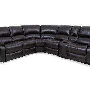 Wrenley 6 Pc Top Grain Leather Sectional