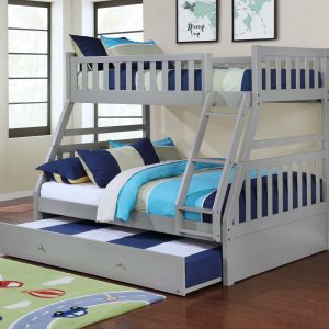 Milo Grey Twin/Full Bunk Bed