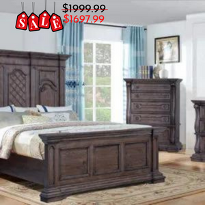 Natural Mansion Queen Bed - Cleo's Furniture