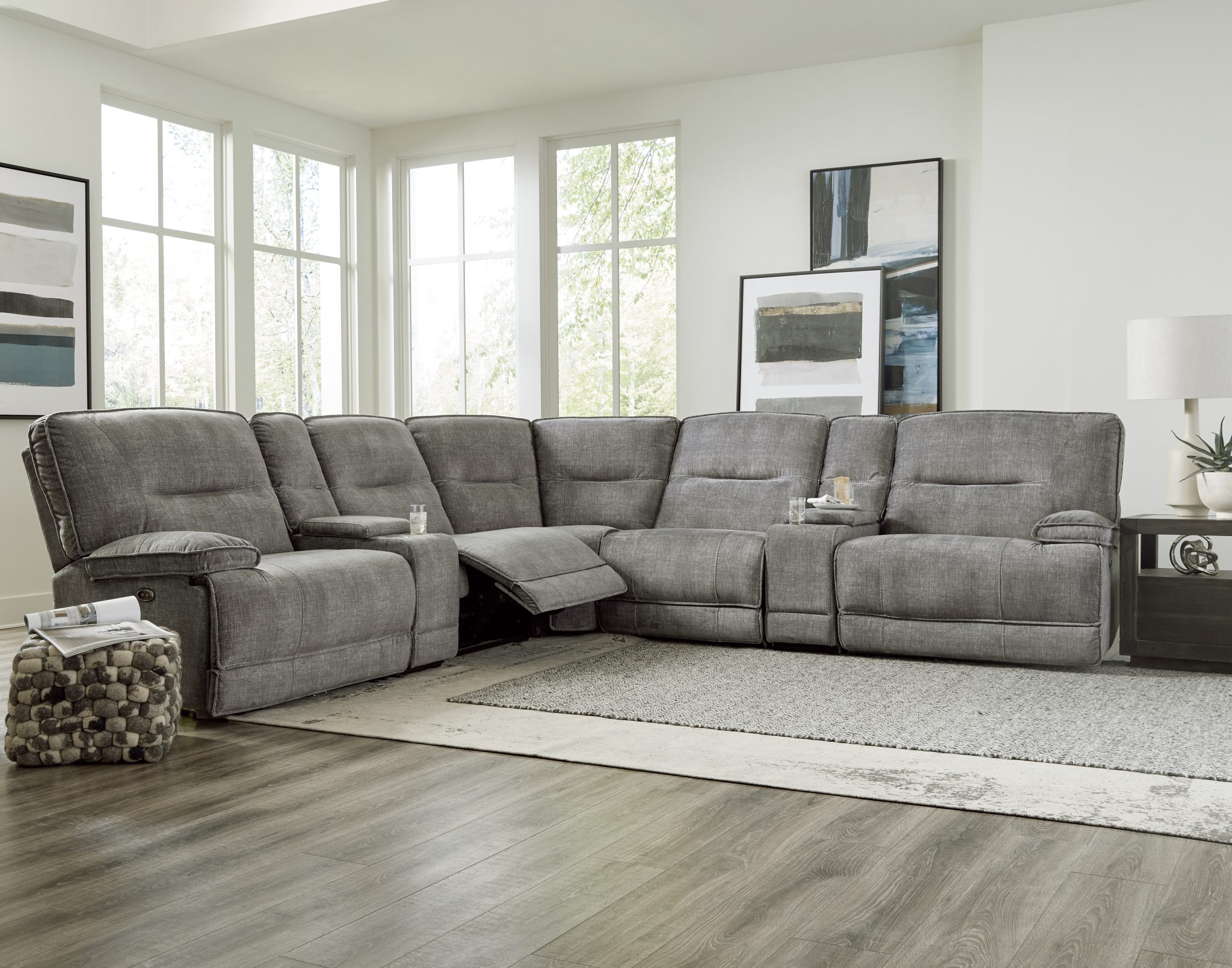 7 piece reclining sectional with 2024 chaise