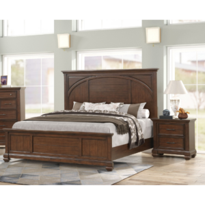 Sofus Mahogany King Panel Bed