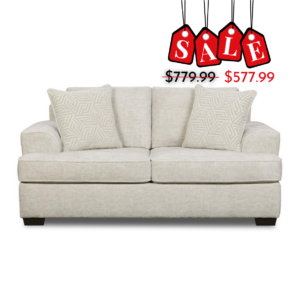 Ritzy Cream Loveseat