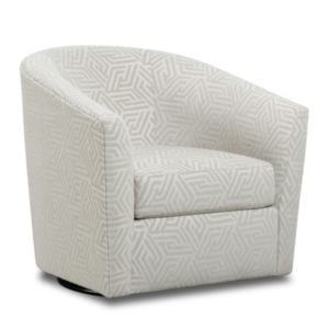 Ritzy Cream Barrel Chair