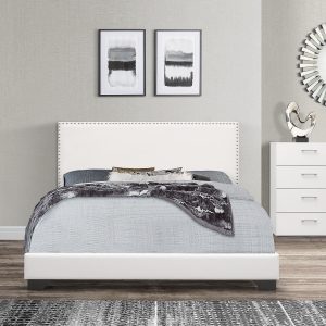 Willow Queen White Upholstered Bed