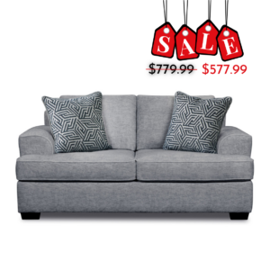 Ritzy Grey Loveseat