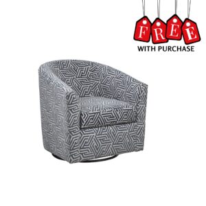 Ritzy Grey Barrel Chair