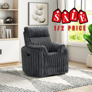 Gunmetal Swivel Glider Recliner