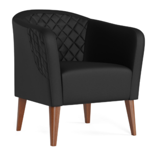 Webster Barrel Black Chair