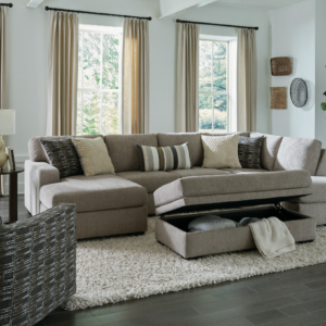 Bri Pewter Two Piece Sectional Bri Pewter Living Room Group